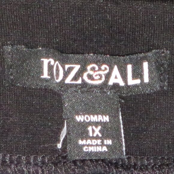 Roz & Ali Women's Black Dress Pants Size 1X (C069) - Picture 6 of 6